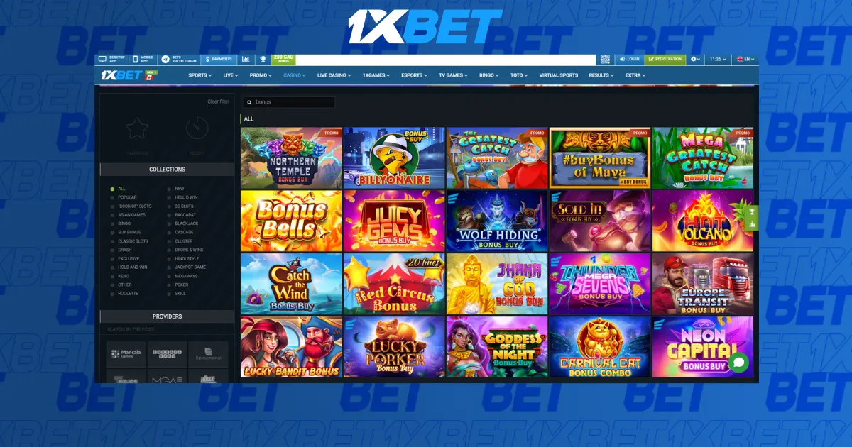 1xBet Slots Games